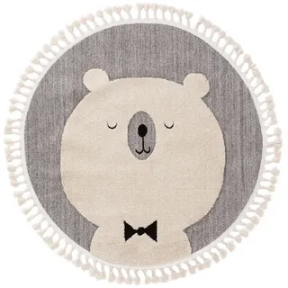 Lytte Momo Kinderteppich Ø 120 cm Grau