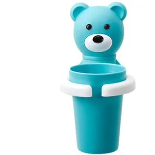 Zahnbürstenhalter Kinder, Niedlicher Zahnputzbecher Und Zahnbürstenhalter Wand Mit Saugnapf Für Kinder, Wasserdicht Zahnputzbecher Mit Tasse Halterung, Cartoon Zahnbürstenbecherhalter Für Badezimmer