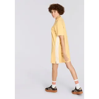 adidas Shirtkleid Orange/Weiß M