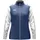Polyesterjacke nachtblau/weiß/hellgrau XL