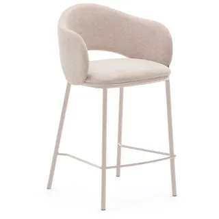 2er-Set Kave Home Barhocker Maina Stoff Beige