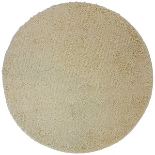 NYVI Badematte Badematte Rund 60cm NYVISpa Lasalle Beige Badezimmerteppich, Höhe 20 mm, Polyester, Rutschfest, Saugstark, Schnell Trocknend, Fußbodenheizung geeignet beige 60 cm x 60 cm x 20 mm