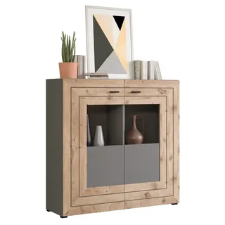 Newroom Highboard Octans, Highboard Grau Kommode Schrank Industrial Modern Wohnzimmer Schlafz... grau
