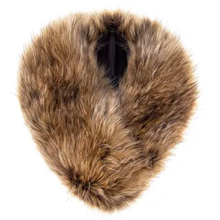 Futrzane Classic Kragen - Fake Fur Pelzkragen Damen - Kunstfell Kunstpelz Stola (Bronze Classic) - Einheitsgröße