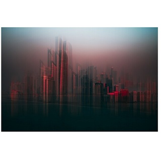 Papermoon Premium collection Fototapete Abu Dhabi Skyline  (B x H: 200 x 149 cm, Vlies)