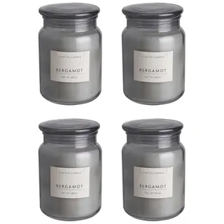 Butlers Duftkerze SCENTED CANDLE XL 4er-Set in Grau | Gr.: onesize