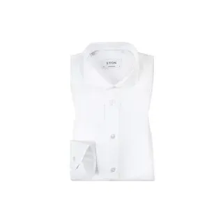 ETON Herren Hemd weiß Baumwolle, weiß, NOS