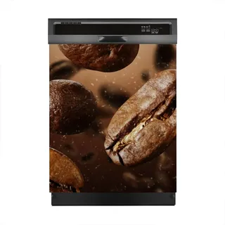 Magnete Dekorative 60x70 cm Küche Magnetmatte Spülmaschine - Kaffeespritzer und Rauch