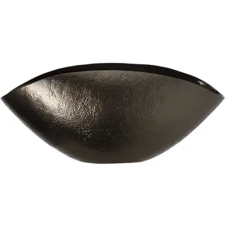 Leonardo Como Design-Schale, elegante moderne Glasschale mit schimmernder, strukturierter Oberfläche aus Glas, 1 Stück, braun, 16 x 38 x 20 cm (HxBxT), 053320