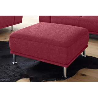 sit&more Hocker Mariola Mikrofaser 89 x 44 x 89 cm Rot