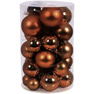Mojawo 30tlg. Weihnachtskugeln Braun / 4/5/6/7cm-myw99830-braun