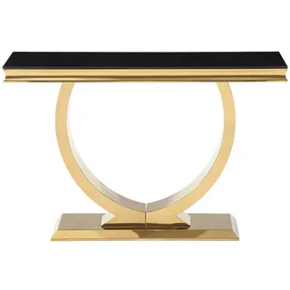 vente-unique Rowan Konsolentisch 120x78x40 cm Goldfarben/Schwarz