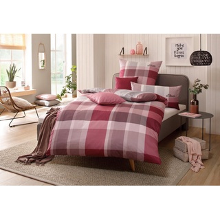 Bettwäsche »Tabea Bettwäsche, Winterbettwäsche mit GRATIS-Zugabe: 2x Kissenhülle«, s.Oliver, Renforcé, 4 teilig lila 1 St. x 155 cm x 220 cm