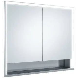 Keuco Royal Lumos Wandeinbau 90 cm offenes Fach silber eloxiert speziell für die Schweiz