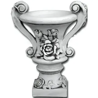 JVmoebel Pflanzkübel Handgefertigter Brunnen aus Weißem Keramik für Garten und Terrasse (1 St), Made in Europa weiß