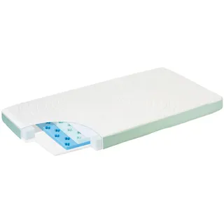 Alvi Kindermatratze, Weiß, Textil, 140x70 cm, Oeko-Tex® Standard 100, Bezug abnehmbar/waschbar, schadstoffgeprüft, Sicherheits-Trittkanten, Baby- und Kleinkindseite, Schlafzimmer, Matratzen Shop, Matratzen, Jugend- & Kindermatratzen