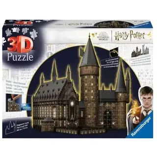 Ravensburger Puzzle - 3D Puzzles - Harry Potter - Hogwarts Castle Great Hall Night Edition
