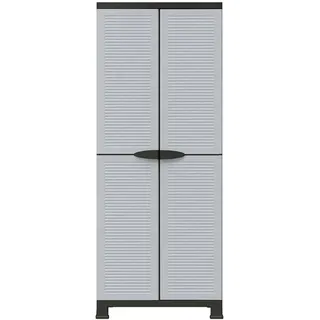 vidaXL Kunststoffschrank 68 x 39 x 171,5 cm grau