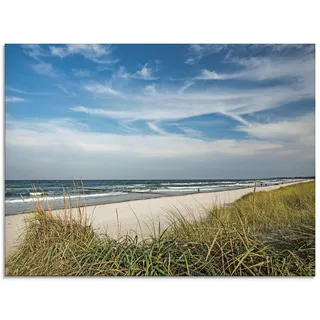 Glasbild »Urlaubsfeeling Strand«, Strand, (1 St.), in verschiedenen Größen, 13792117-0 blau B/H: 60 cm x 45 cm