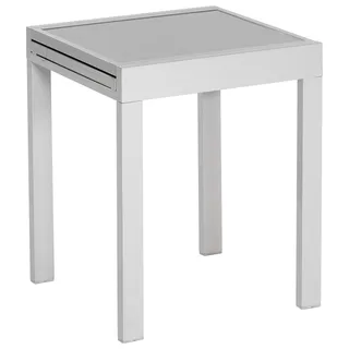 Balkontisch ausziehbar Ambia Garden Metall/Glas 65 cm