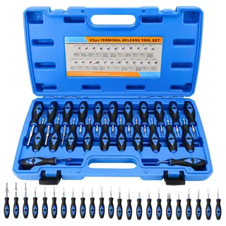 KXVXXV 23-TLG Auspinnwerkzeug Kfz Set Auspinwerkzeug Entriegelungswerkzeug Kfz Stecker Terminal Removal Tool Kit mit Transportkoffer für Entferner Ahrzeug Kabelbaum Steckverbinder