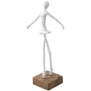 creedwood Skulptur, weiß, Holz, 14x37x10 cm, Dekoration, Skulpturen | Dekoobjekte, Skulpturen