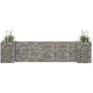 furnicato H-förmiger Gabionen-Pflanzkorb 260 x 40 x 60 cm
