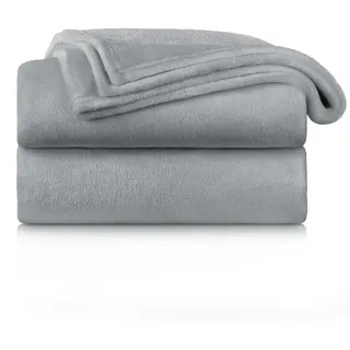 Blumtal Kuscheldecke Grau Textil, Rechteckig, 220x240 cm Wohntextilien, Decken, Kuscheldecken