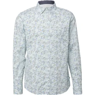 s.Oliver Langarmhemd mit All-over-Print Weiß/Mehrfarbig XXL