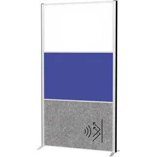 Maul Stellwand MAULconnecto 100 x 182 cm grau/weiß/blau