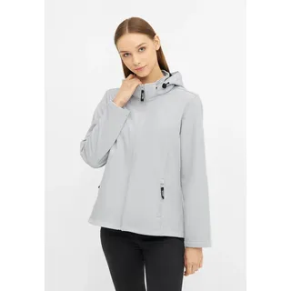 Outdoorjacke BENCH. "643185", Damen, Gr. 38, grau (micro chip), Web, Obermaterial: 100% Polyester, unifarben, Jacken Outdoorjacke