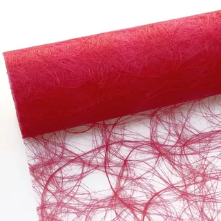 Sizoweb Tischband - 25 Meter Rolle + 100 Deko Herzen Gratis (30cm Breite, in Rot)