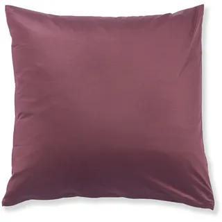 Doris Meyer Uni Interlock Jersey Bettwäsche Kissenbezug einzeln 40x40 cm | bordeaux - rot