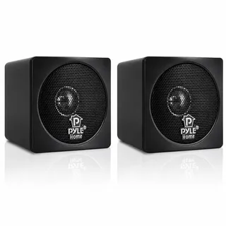 Pyle Audio Pyle PC Lautsprecher Boxen Mini, Regallautsprecher Passiv – PC Speaker, Mini Bookshelf Speakers – für PC Boxen, 200W Soundsystem als für Moni...