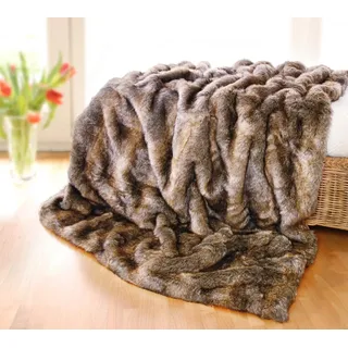 Felldecken Wohnen & Accessoires Felldecke Otter als Fellimitat in 5 Größen Webpelzdecke Kuscheldecke Tagesdecke oder Fellkissen (220 x 240 cm)