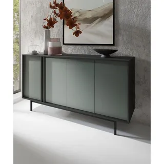 Compleo Kommode 163 cm breit. Elegant design. Salbei/Beige/Eiche grün