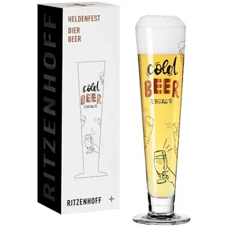 Ritzenhoff Bierglas HELDENFEST, Handwäsche empfohlen
