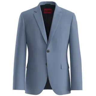 HUGO Anzugsakko Slim-Fit Sakko aus Woll-Mix (1-tlg) blau|schwarz 44