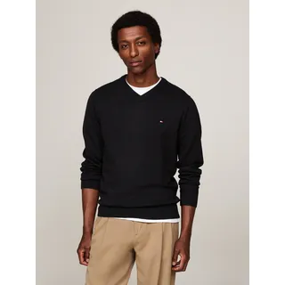Tommy Hilfiger V-Ausschnitt-Pullover Schwarz S