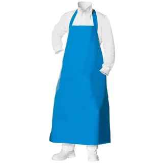 Eurosell Gummischürze Metzgerschürze Fleischerschürze Fleischer Schürze PVC 120cm blau Metzger Metzgerei Schlachten - M