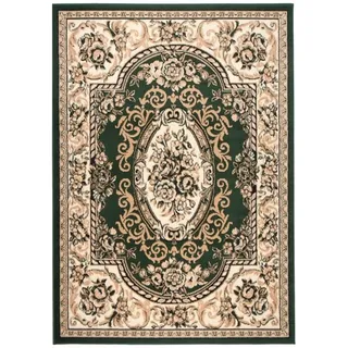 Tapiso Atlas Kurzflorteppich 300 x 400 cm Grün/Beige