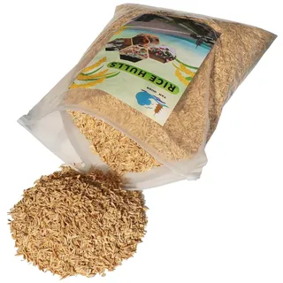 SAYOYO Reisspelzen 2L – Umweltfreundlicher Mulch und Pflanzendünger für Gartenbau, Hochbeete und Gewächshäuser, Natürliche Einstreu für Geflügel und Kleintiere,320g