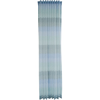 Gardine HOMING "Daniko" Gardinen Gr. 245 cm, verdeckte Schlaufen, 140 cm, blau Gardinen nach Räumen Streifen, modern, Farbverlauf, Wohnzimmer, Schlafzimmer