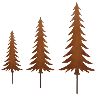 Rostikal Weihnachtsfigur Weihnachten Deko Tannenbaum Metall, Echter Rost braun