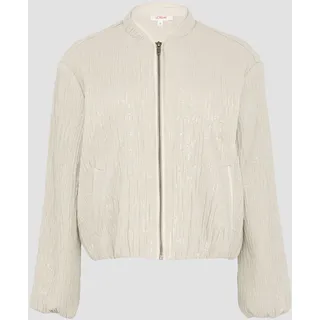 S.Oliver Blouson mit Pailletten beige 44