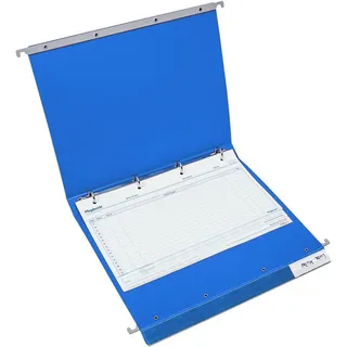 BOI Patienten-Dokumentations-Hängemappe 4-Ringe Economy Click-Line blau Boden: 3,0 cm, 1 St.