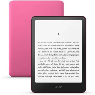 Kindle Paperwhite 16 GB (Neuste Generation) Schwarz 7-Zoll Display E-Book (7", 16 GB, Wochenlange Akkulaufzeit, Schnellster Kindle) rosa