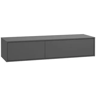 vente-unique Waschbeckenunterschrank hängend 150 x 32 cm Anthrazit
