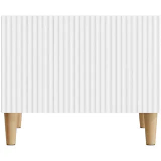 vidaXL Couchtisch mit Schubladen Weiß 49 x 50 x 40 cm Holzwerkstoff
