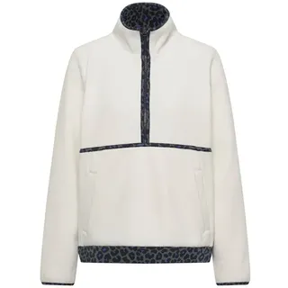Cecil Fleece-Pullover Sweatshirt Leo-Details Mehrfarbig L